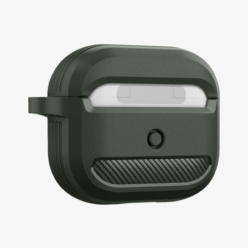 ACS05482 - Apple AirPods Pro 2 Case Rugged Armor in matte black showing the front